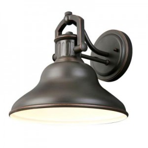 1-Light Oil Rubbed Bronze Outdoor Wall Lantern